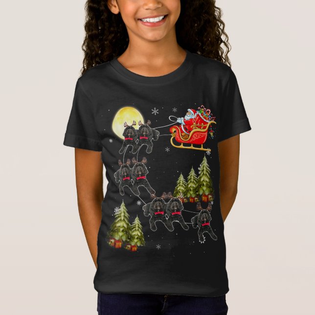 Camiseta Navidades de renos de Cockapoo viajan en bicicleta (Anverso)