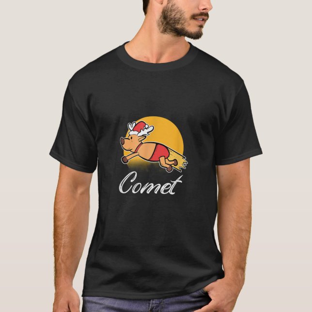 Camiseta Navidades de renos de cometas vapulean a Navidades (Anverso)