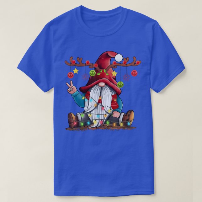 Camiseta Navidades de renos de cúpulas de gnome de árbol li (Diseño del anverso)
