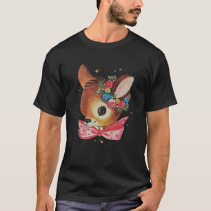 Camiseta Navidades de renos de época cortan a reno por enci