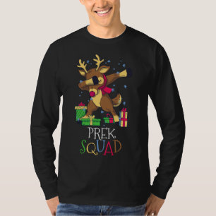 Camiseta NAVIDADES de renos de la brigada PREK Dabbing Maes