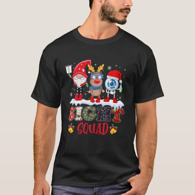 Camiseta Navidades de renos de la escuadrón de visión diver (Anverso)