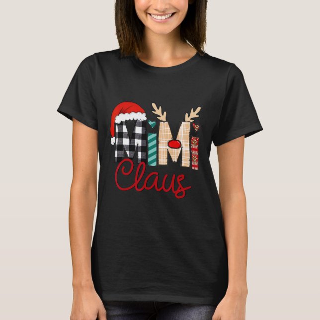 Camiseta Navidades de renos de Mimi Claus (Anverso)