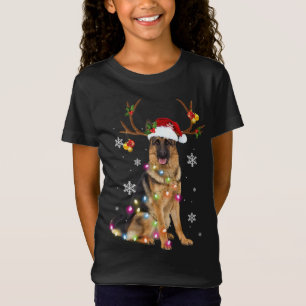Camiseta Navidades de renos de Navidades pastores alemanes