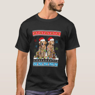 Camiseta Navidades de renos de perros, cazadores de oro feo