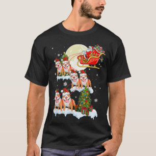 Camiseta Navidades de renos de Pitbull en Santa Riding Perr