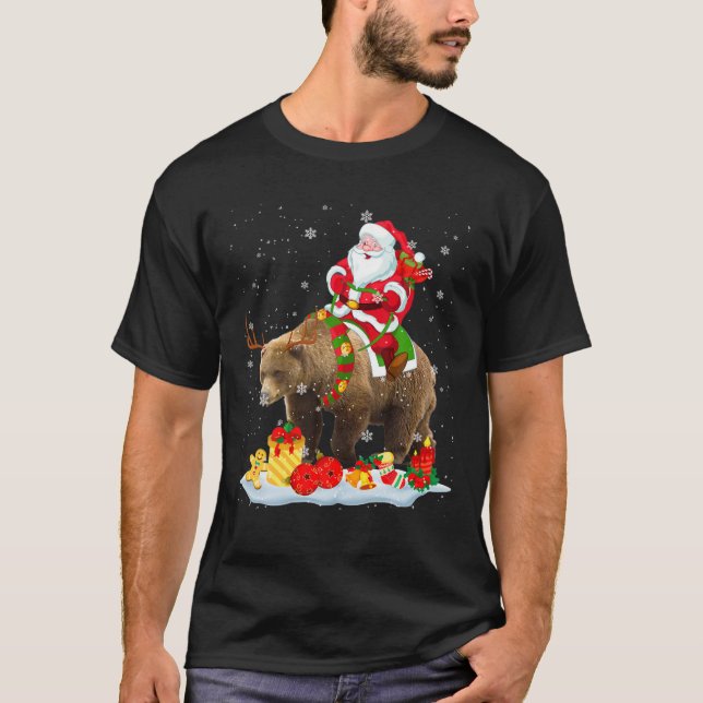 Camiseta Navidades de renos de Santa Bear Lo (Anverso)