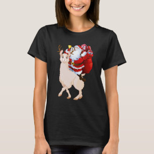 Camiseta Navidades de renos de Santa Claus en llamas Pajam