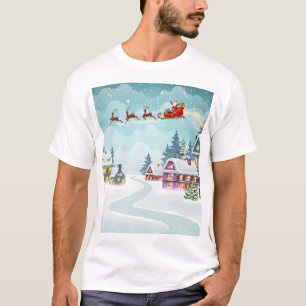 Camiseta Navidades de renos de Santa Lucía