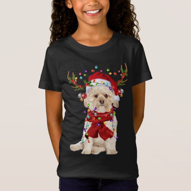 Camiseta Navidades de renos de Santa Morkie