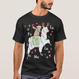 Camiseta Navidades de renos de Santa Sloth
