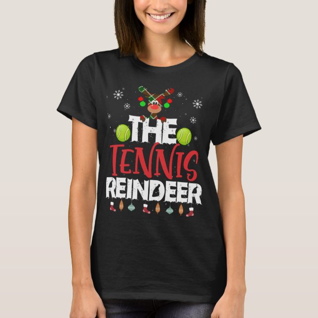 Camiseta Navidades de renos de tenis Matchi familia Pajama (Anverso)