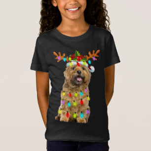 Camiseta Navidades de renos del Cairn Terrier iluminan a pe