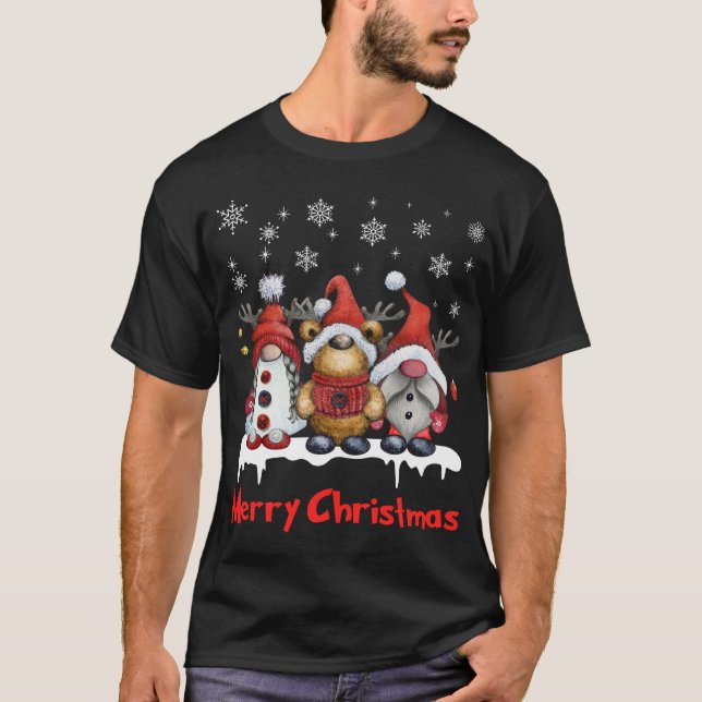 Camiseta Navidades de renos divertidos (Anverso)