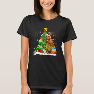Camiseta Navidades de renos españoles Cocker en inglés Luce