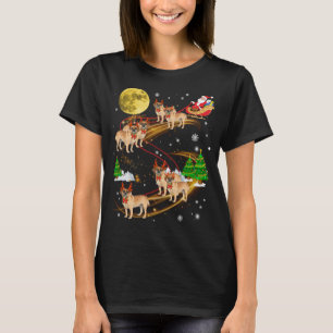 Camiseta Navidades de renos malabares conducen Santa Xmas G