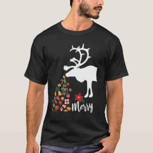 Camiseta Navidades De Renos Pajamas Para Partido Familiar P