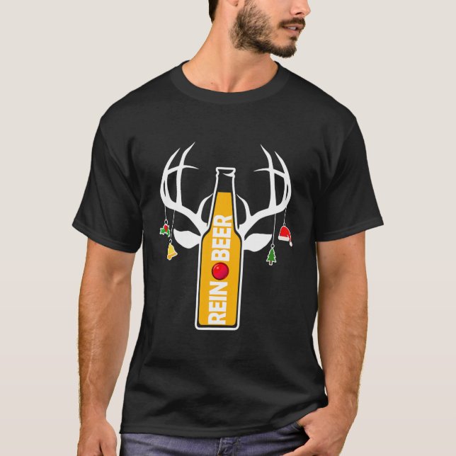 Camiseta Navidades de renos reinbeer Navidades graciosos (Anverso)