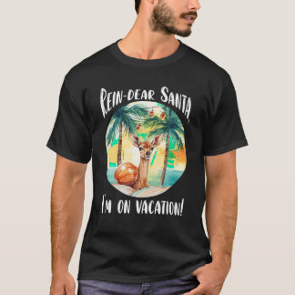 Camiseta Navidades de renos Retro Santa diseñan a las mujer