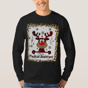Camiseta Navidades de renos salvavidas de un asistente médi