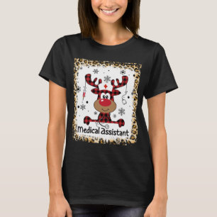 Camiseta Navidades de renos salvavidas de un asistente médi