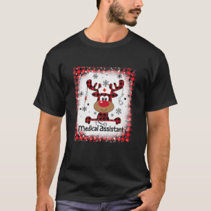 Camiseta Navidades de renos salvavidas de un asistente médi