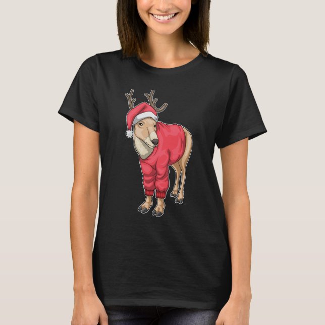 Camiseta Navidades de renos Santa hat (Anverso)