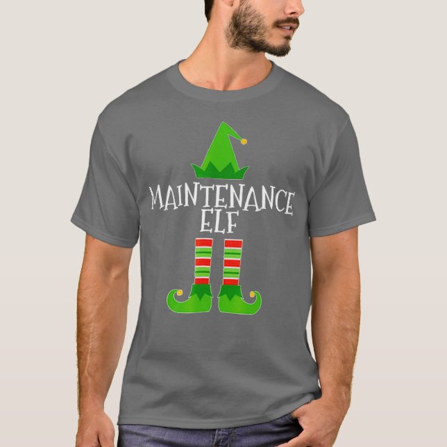 Camiseta Navidades de reparación de ingeniero divertido Elf (Anverso)