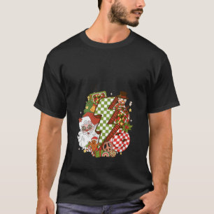 Camiseta Navidades de Retro Groovy Sonríe Face Santa Clau