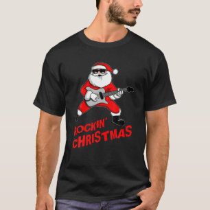 Camiseta Navidades de Rock N Roll Santa Claus dan Navidad a