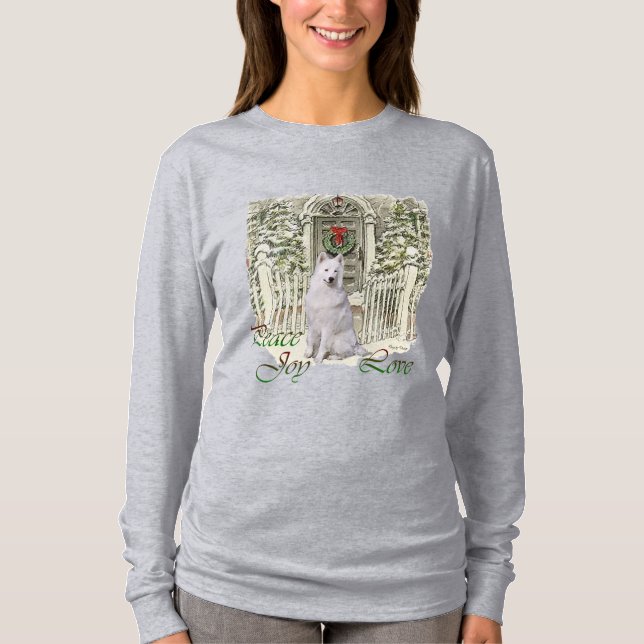 Camiseta Navidades de Samoyed Lovers (Anverso)