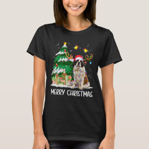 Camiseta Navidades de San Bernardo alumbran árbol Santa Xma