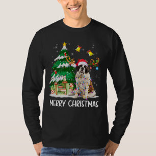 Camiseta Navidades de San Bernardo alumbran árbol Santa Xma