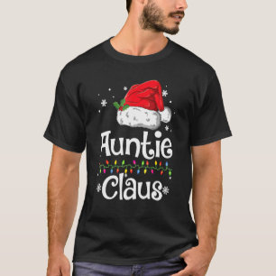 Camiseta Navidades de Santa Auntie Claus con familia 1