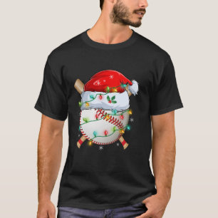 Camiseta Navidades de Santa Ball Bats iluminan Xm