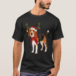 Camiseta Navidades de Santa Beagle Reindeer Light 2