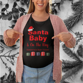 Camiseta Navidades de Santa Bebé Baby Shower