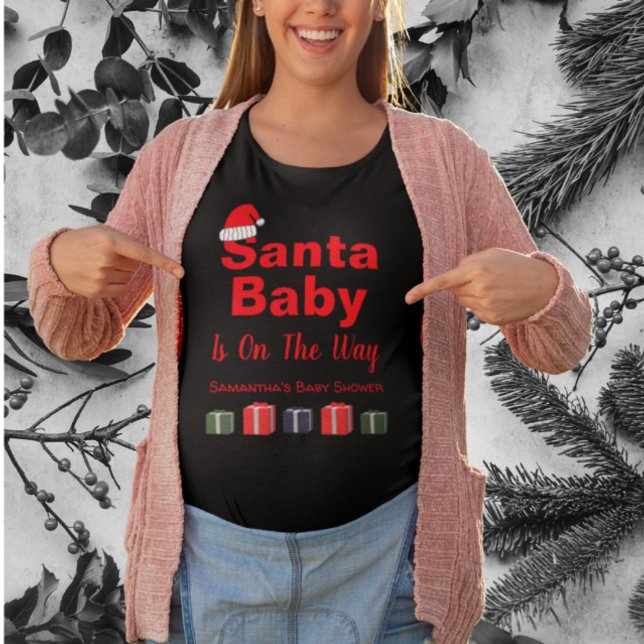 Camiseta Navidades de Santa Bebé Baby Shower (Subido por el creador)
