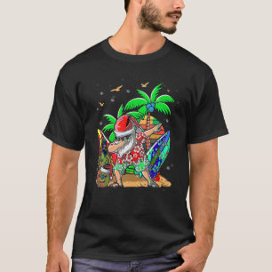 Camiseta Navidades de Santa Bebé baleándose en julio en Nav