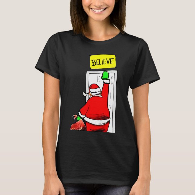 Camiseta Navidades de Santa Believe (Anverso)