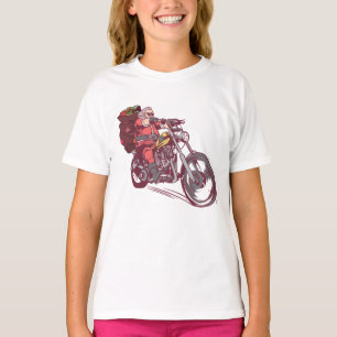 Camiseta Navidades de Santa Biker disfrazados para invitaci