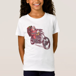 Camiseta Navidades de Santa Biker disfrazados para invitaci