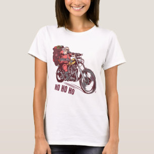 Camiseta Navidades de Santa Biker disfrazados para invitaci