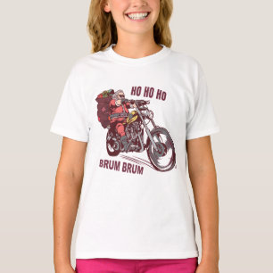 Camiseta Navidades de Santa Biker disfrazados para invitaci