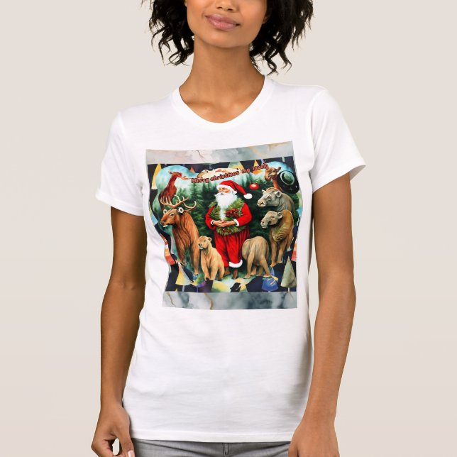 Camiseta Navidades de Santa Claus (Anverso)