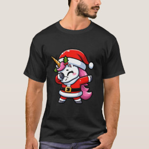 Camiseta Navidades De Santa Claus Dabbing Unicornio En Navi
