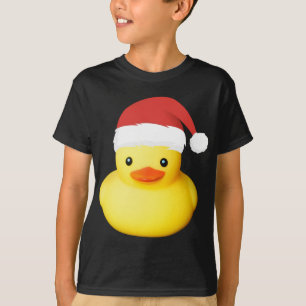 Camiseta Navidades de Santa Claus, el pato de goma amarillo