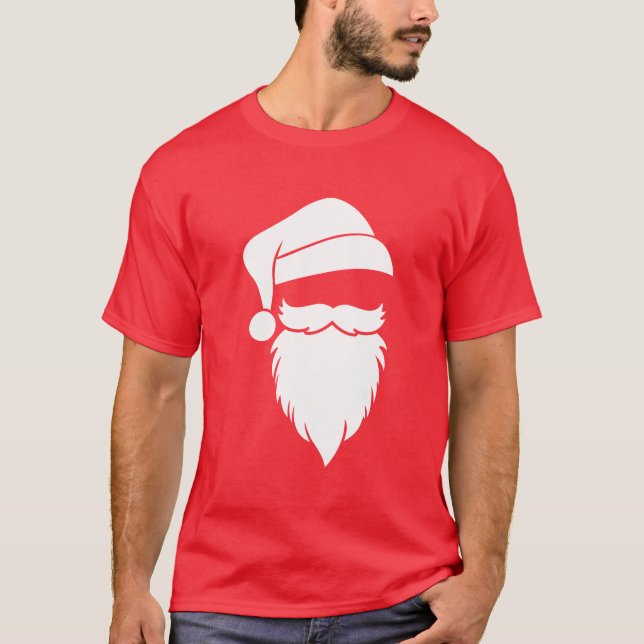Camiseta Navidades de Santa Claus Face (Anverso)