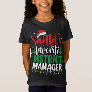 Camiseta Navidades de Santa Claus, gerente de distrito favo