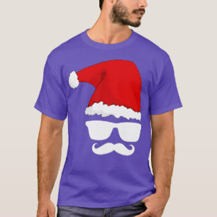 Camiseta Navidades de Santa Claus Gorra barba gafas de sol 